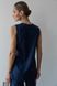Топ подовжений на запах Forly з льону Denim XL/XXL Синій LN0093-13-70_XL/XXL LN0093-13-70 фото 4
