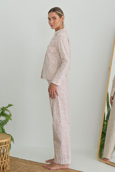 Пижама Forly Пижамный костюм из хлопка с брюками Spring Белый HL0057-85-69 HL0057-85-69_S фото