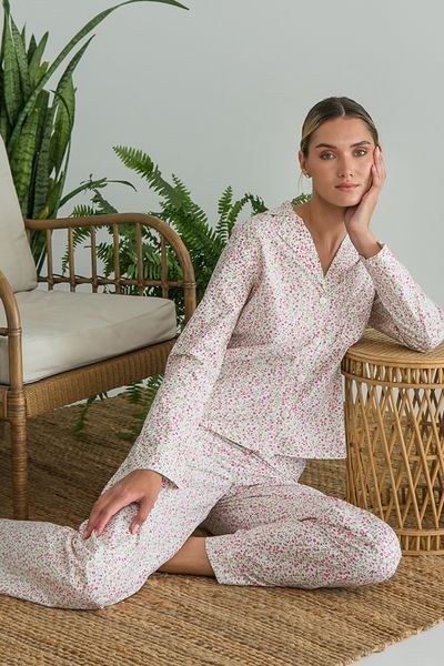 Пижама Forly Пижамный костюм из хлопка с брюками Spring Белый HL0057-85-69 HL0057-85-69_S фото