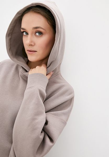 Худі жіноче трикотажне Forly з капюшоном на флісі Mokachino L/XL Бежевий TR0043-01-60_L/XL TR0043-01-60_S/M фото