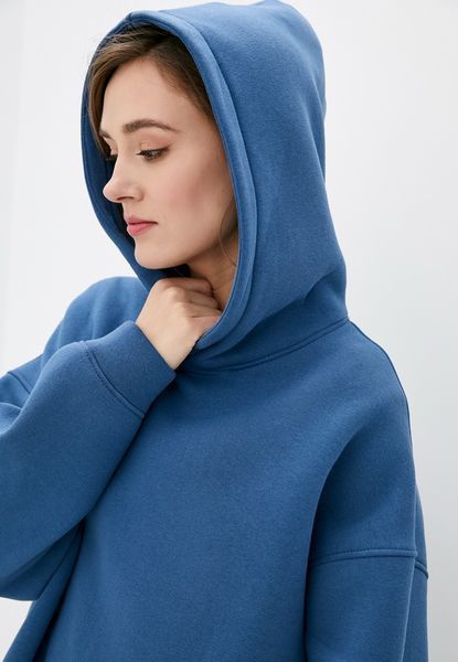 Худи женское трикотажное Forly с капюшоном на флисе Teal L/XL Синий TR0054-06-60_L/XL TR0054-06-60_S/M фото