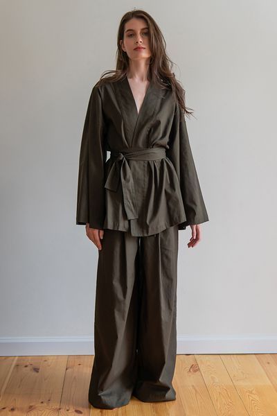 Кімоно - сорочка Forly з льону Military XL/XXL Хаки LN0071-15-60_XL/XXL LN0071-15-60 фото