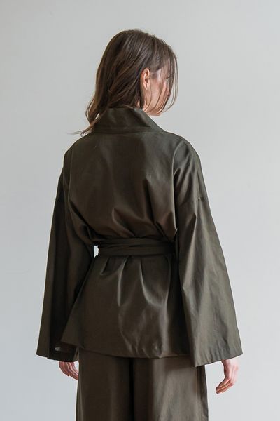 Кімоно - сорочка Forly з льону Military XL/XXL Хаки LN0071-15-60_XL/XXL LN0071-15-60 фото