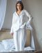Пижама женская 100% хлопок QC Camilla сорочка + штаны белая 20722s фото 2