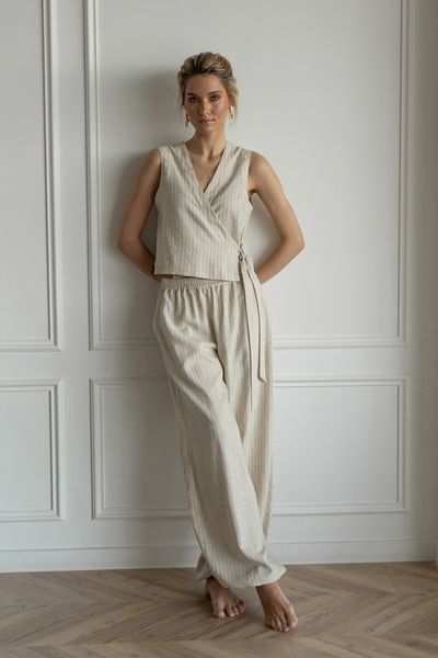 Брюки-блумеры Forly из льна Band XL/XXL Бежевый LN0092-69-09_XL/XXL LN0092-69-09 фото