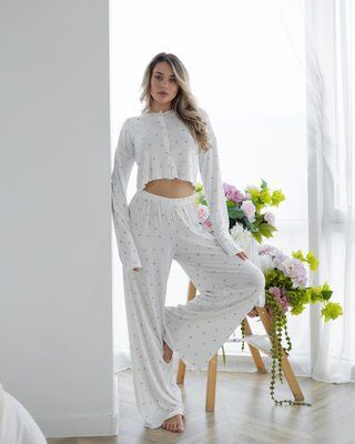 Женская пижама QC &laquo;Annika&raquo; ткань хлопковый трикотаж Цветочый принт 30269 фото