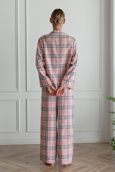 Пижама Forly Пижамный костюм из фланели с брюками Zephyr Розовый FL0073-20-69 FL0073-20-69_XS-S фото