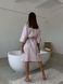 Жіночий халат COSY шаль Ланцюжок ніжно рожевий 403L фото 3