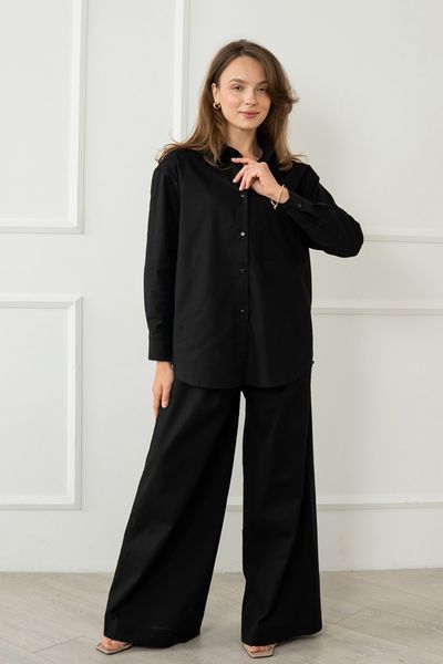 Брюки із защипами Forly зі 100% льону Black XL/XXL Чорний LN0072-16-09_XL/XXL LN0072-16-09 фото