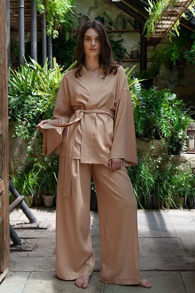 Брюки с защипами Forly из льна Rachel XL/XXL Бежевый LN0072-20-09_XL/XXL LN0072-20-09 фото