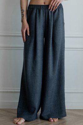 Брюки с защипами Forly из льна Grace XL/XXL Серый LN0072-12-09_XL/XXL LN0072-12-09 фото
