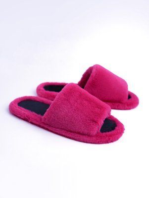 Женские домашние тапочки Little Foot Открытые с кантом по периметру Фуксия uf0210l-37e фото