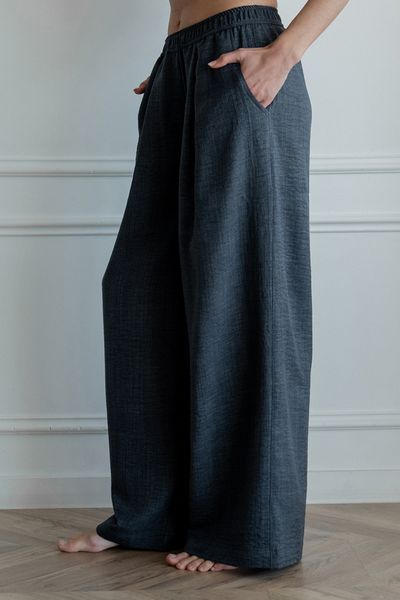 Брюки с защипами Forly из льна Grace XL/XXL Серый LN0072-12-09_XL/XXL LN0072-12-09 фото